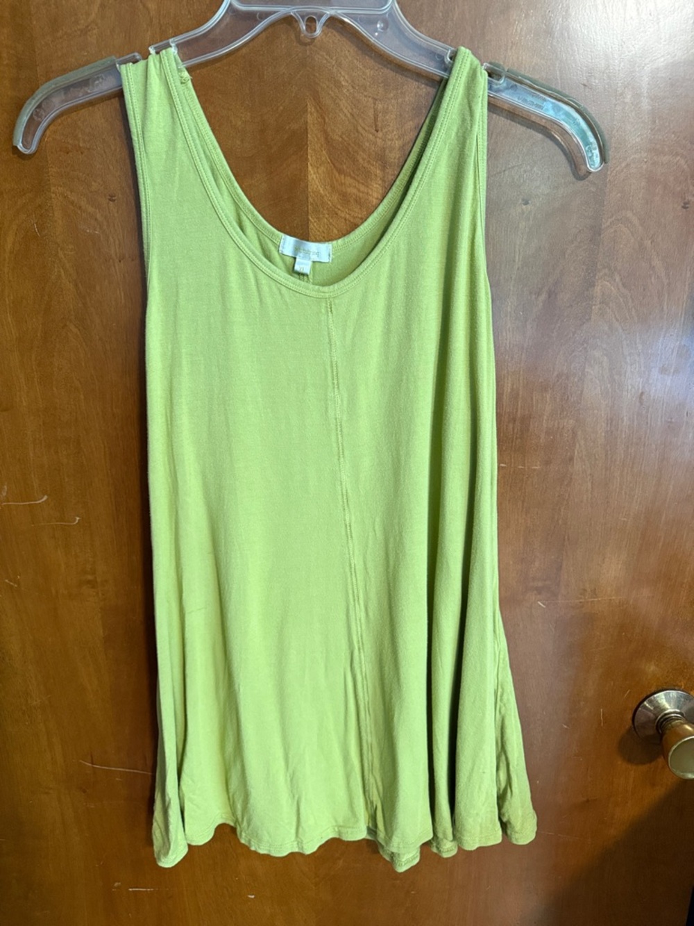 Heartstring Light Green Swing Tank Top